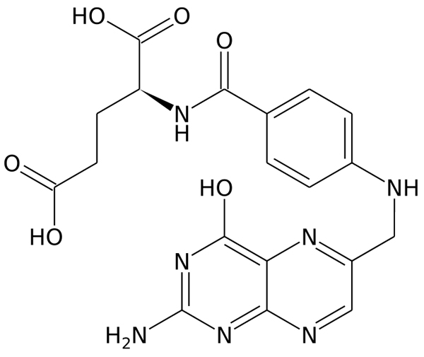 Общая формула химического соединения витамина «B9»