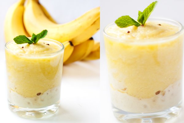 Детокс рецепт: Мятный смузи с бананом и манго